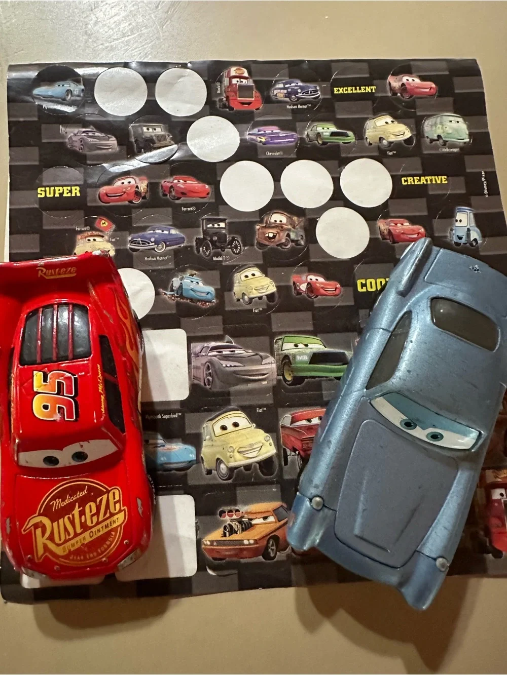 Disney/Pixar CARS Lightning McQueen & Finn McMissle
